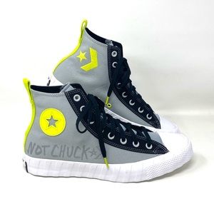 Converse Men’s Sneakers 170995C UnitL3D ASH Stone Grey Yellow White High Top